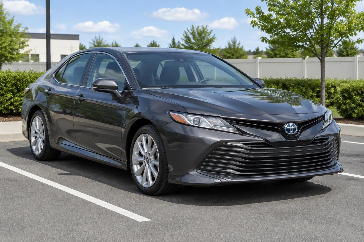 Clean gray midsize sedan available to rent from Rias Car Rentals in Metro Atlanta